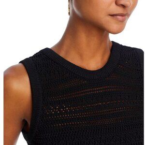 Women's black crochet tank top size M from PQ swim